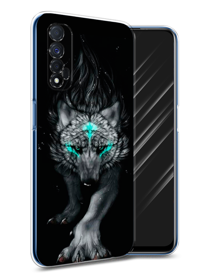 

Чехол Awog на Realme 7 "Волшебный волк", Разноцветный, 254150-2