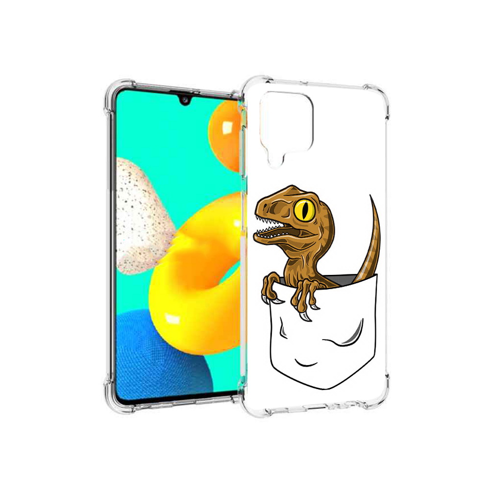 

Чехол MyPads Tocco для Samsung Galaxy M32 динозавр в кармане (PT161818.523.327), Прозрачный, Tocco