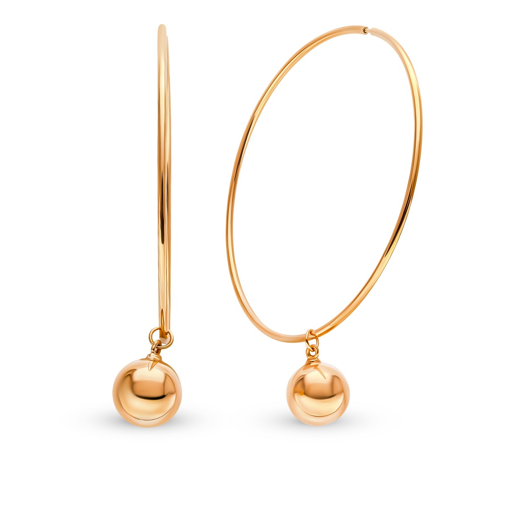 

Серьги конго из серебра 585Gold 702010372, 702010372