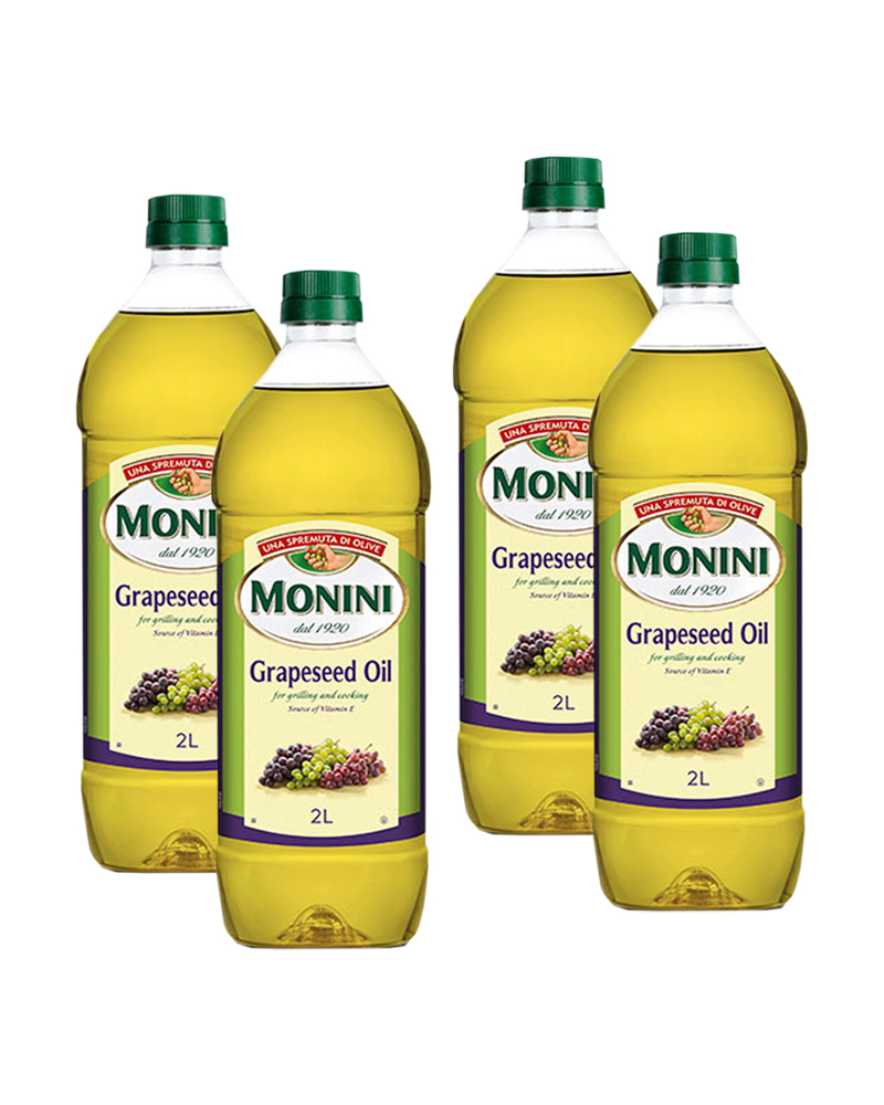 фото Масло monini из виноградных косточек grapeseed oil 2 л - 4 шт