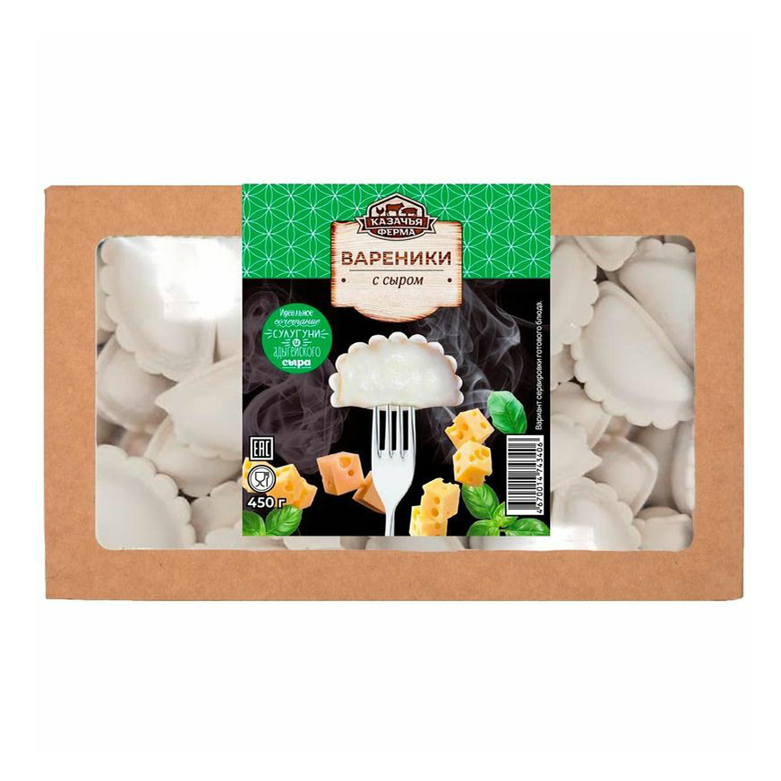 

Вареники Казачья Ферма с сыром 450 г