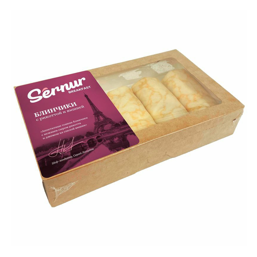

Блинчики Sernur с рикоттой и вишней замороженные 300 г