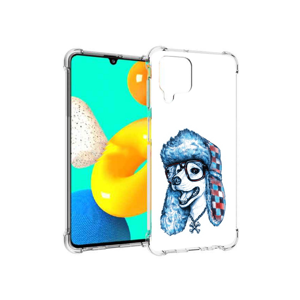 

Чехол MyPads Tocco для Samsung Galaxy M32 зимний пес (PT161818.523.362), Прозрачный, Tocco