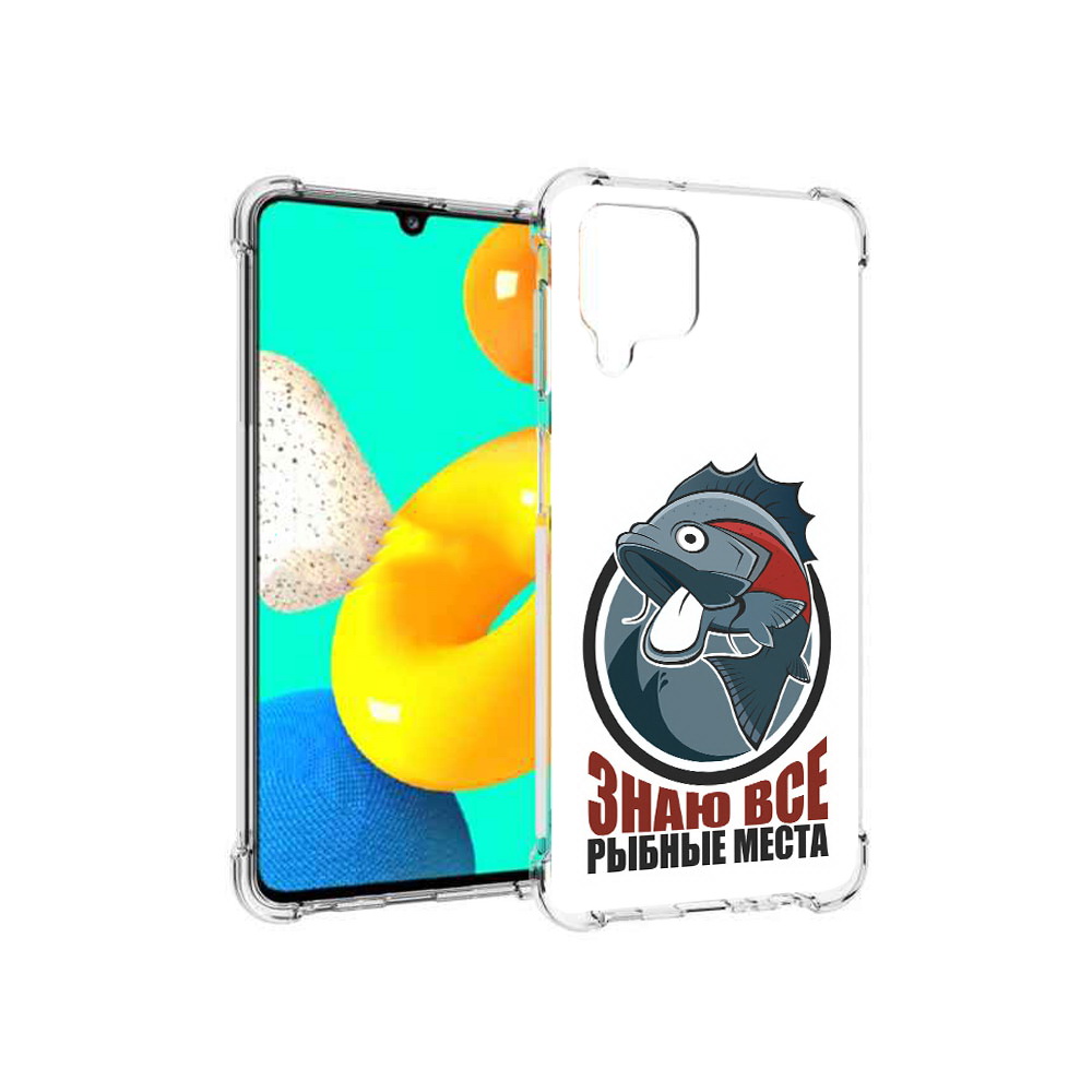 

Чехол MyPads Tocco для Samsung Galaxy M32 знаю все рыбные места (PT161818.523.367), Прозрачный, Tocco