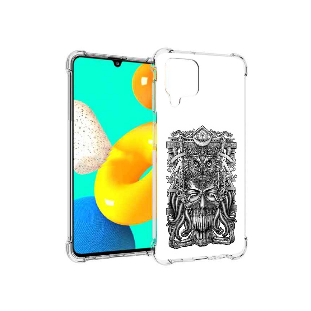

Чехол MyPads Tocco для Samsung Galaxy M32 зубастая сова (PT161818.523.369), Прозрачный, Tocco