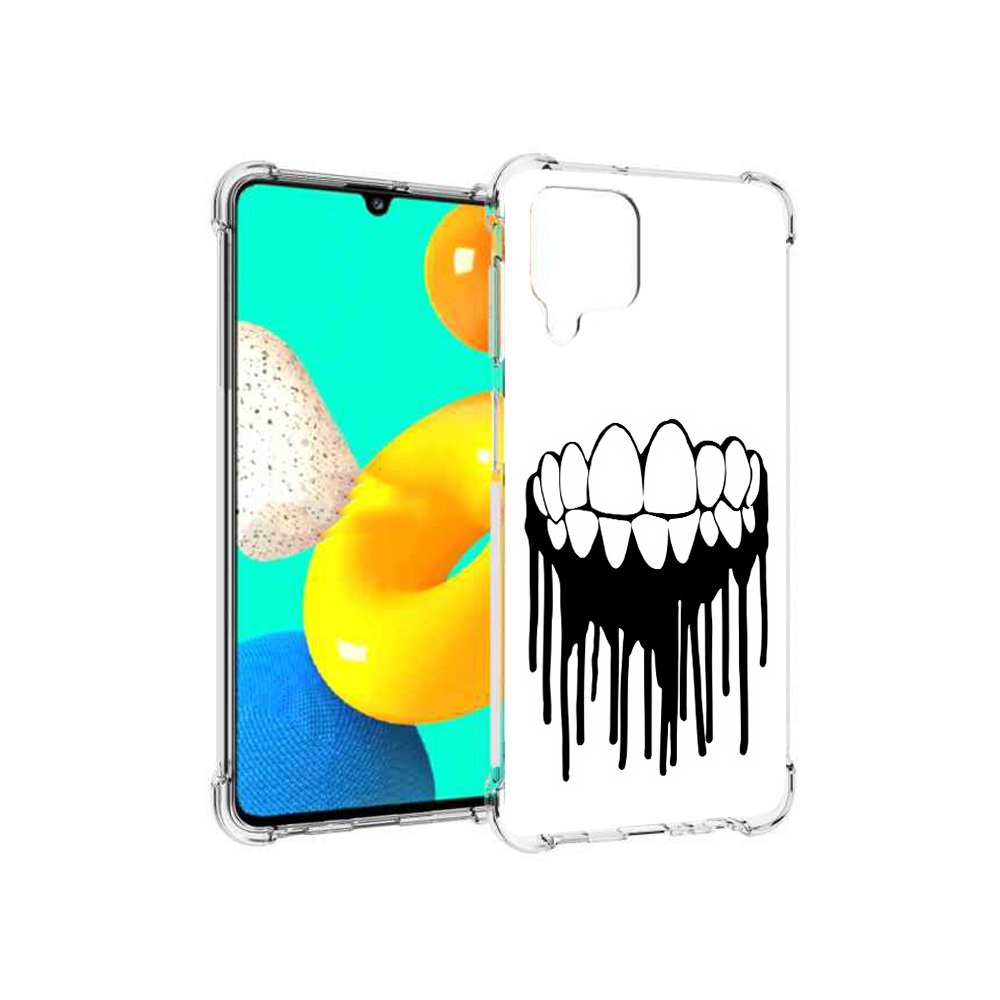 

Чехол MyPads Tocco для Samsung Galaxy M32 зубы (PT161818.523.372), Прозрачный, Tocco