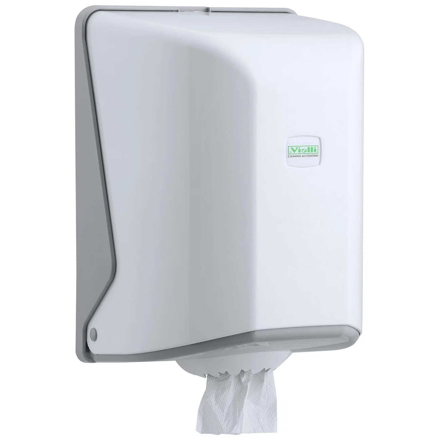 VIALLI Диспенсер для рулонных полотенец с центральной вытяжкой белый 12318 OG1