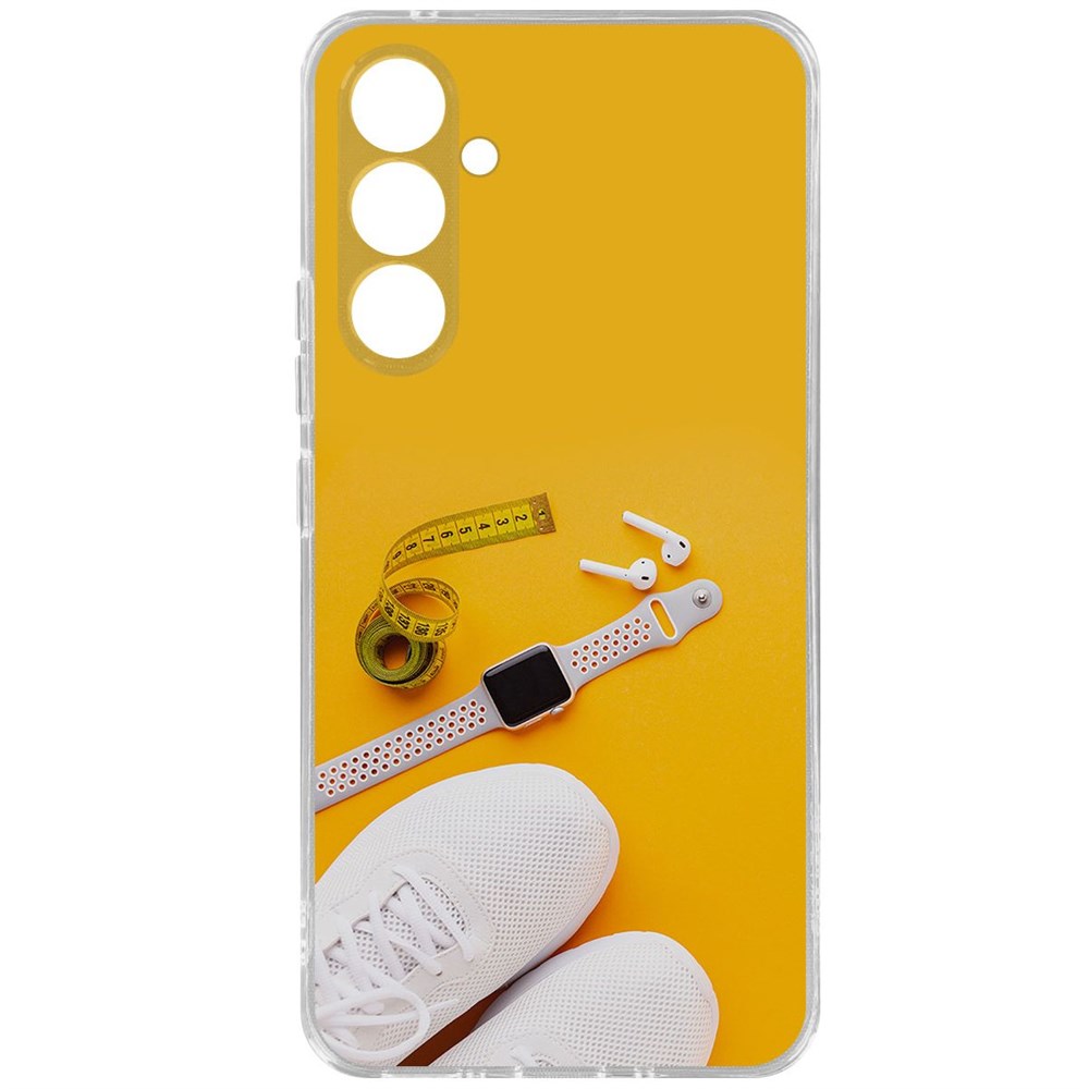 

Чехол-накладка Krutoff Clear Case Кроссовки женские Фитнес для Samsung Galaxy A54 5G, Прозрачный