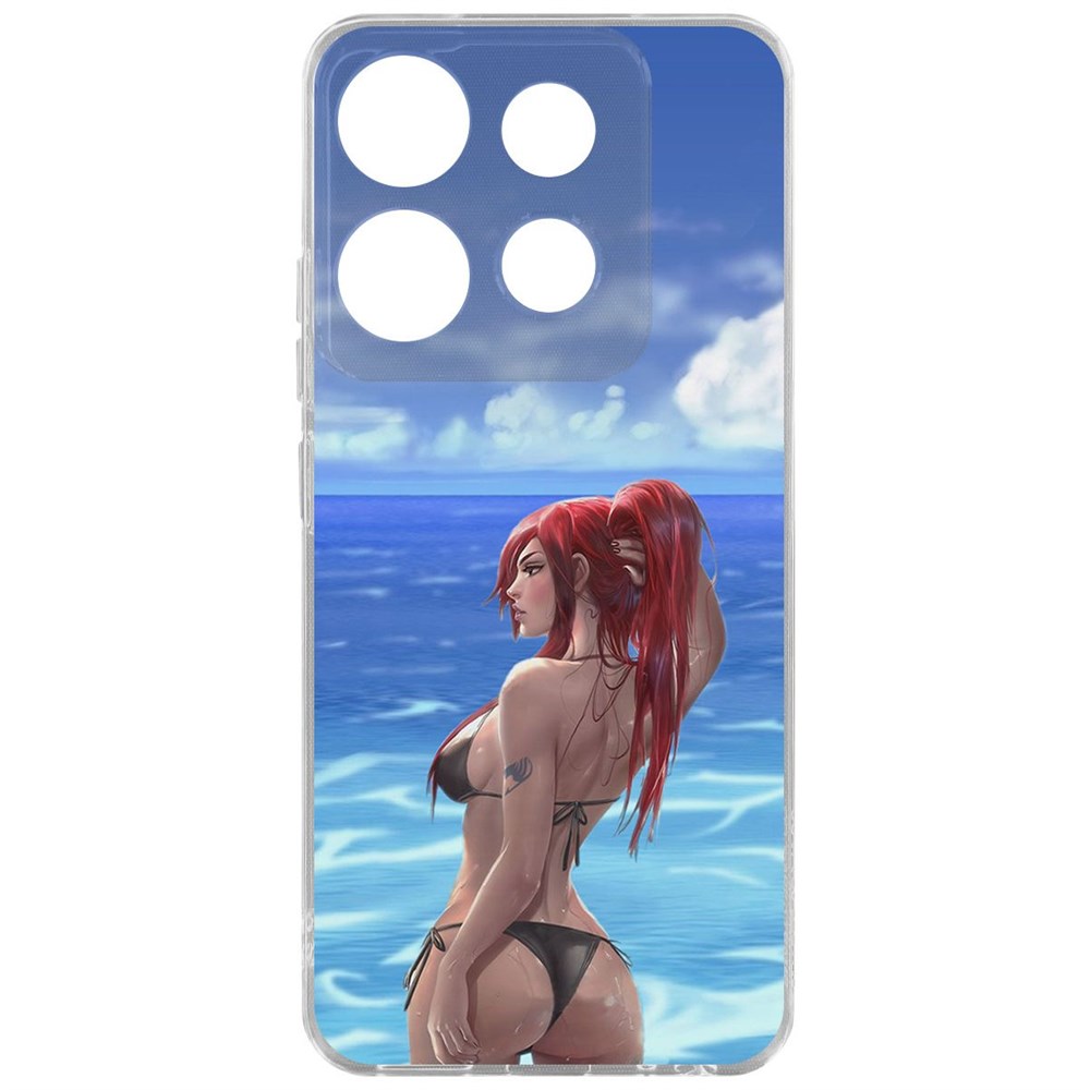 Чехол-накладка Krutoff Clear Case Купальник женский для TECNO Spark Go 2023