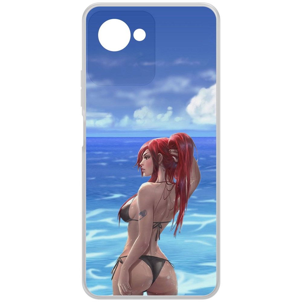 

Чехол-накладка Krutoff Clear Case Купальник женский для Realme C30s, Прозрачный