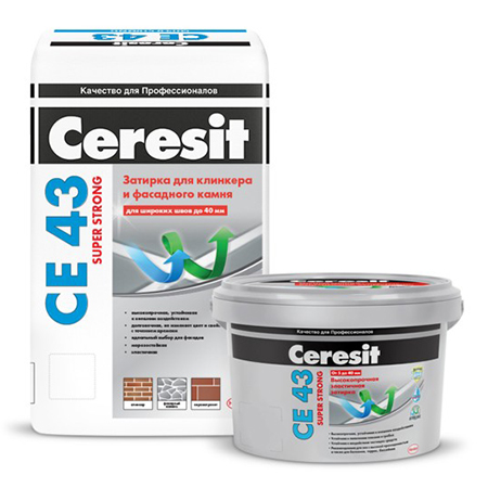 

Затирка для плитки CERESIT Ce 43 Super Strong, Ce 43 Super Strong
