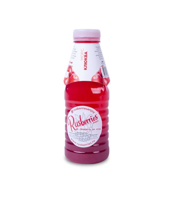 

Морс Rusberries, клюква, 0.5 л