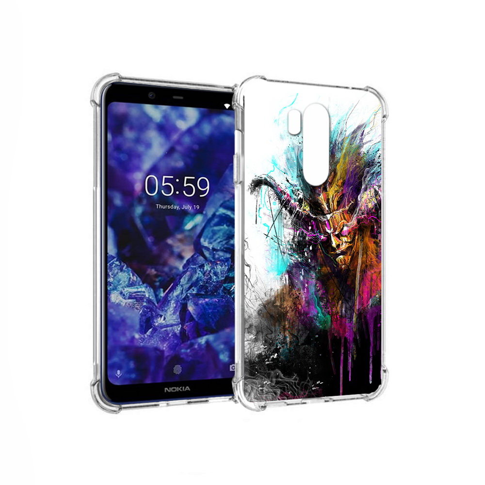

Чехол MyPads Tocco для Nokia X7 яркий дьявол (PT123767.122.709), Прозрачный, Tocco