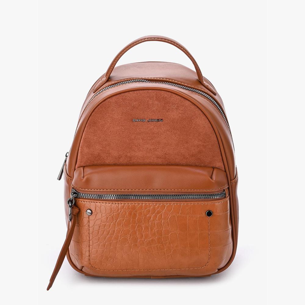 Рюкзак женский David Jones 6869-4 рыжий, 23x27x12 см