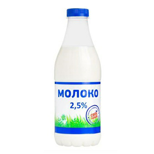 

Молоко 2,5% пастеризованное 930 мл Свое Наше БЗМЖ
