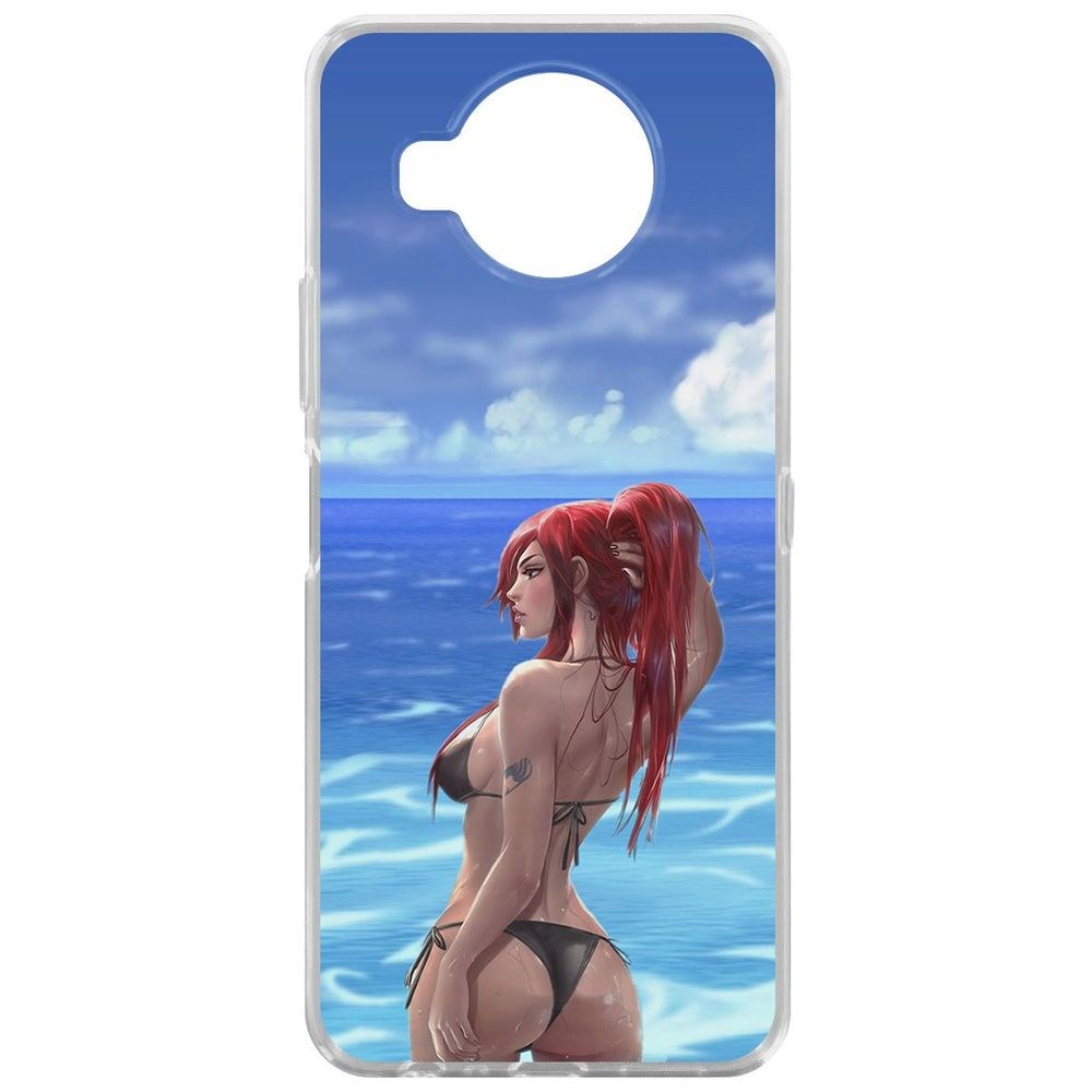 

Чехол-накладка Krutoff Clear Case Купальник женский для Nokia 8.3 5G, Прозрачный