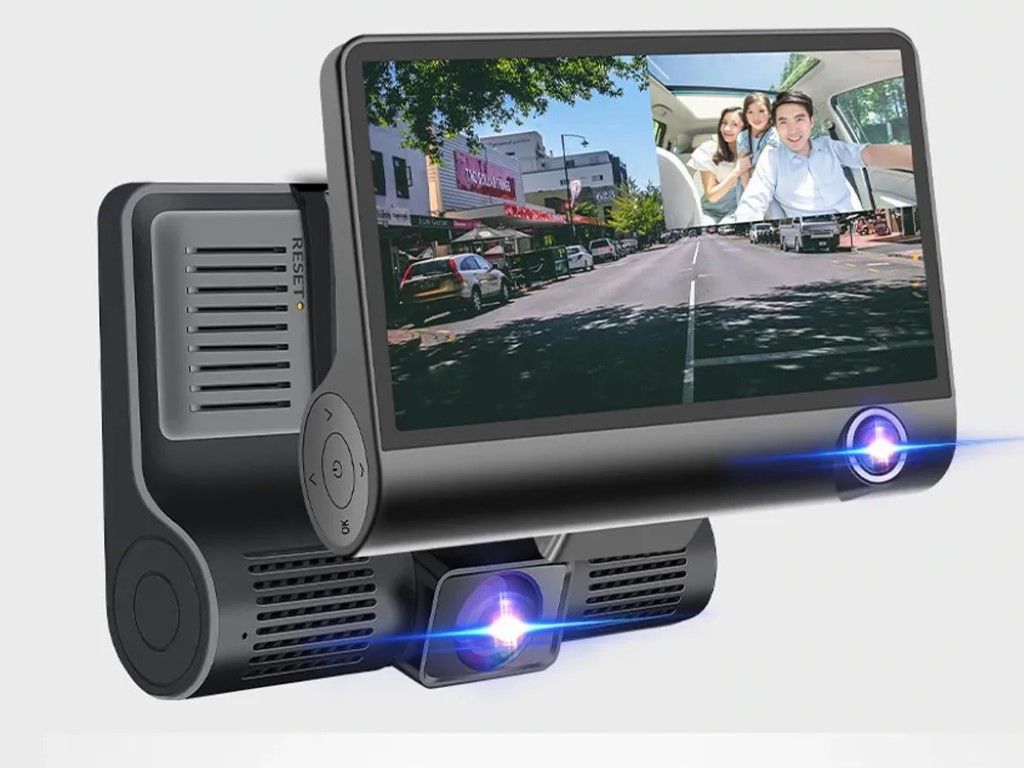 Автомобильный Видеорегистратор VIDEO CAR DVR Full HD 1080p c 3 камерами, камерой заднего в