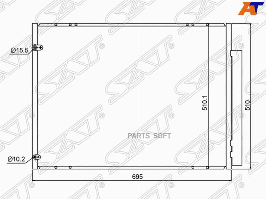 

Радиатор Кондиционера Lexus Rx350 07-08 St-Lx46-394-A0 Sat арт. ST-LX46-394-A0