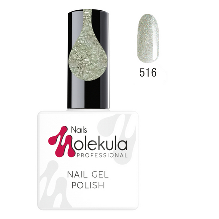 фото Гель-лак molekula diamond №516 «холодное золото»