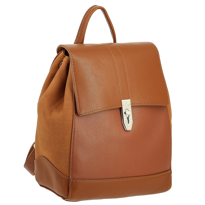 Рюкзак женский David Jones CM6516 коричневый, 26x29x13 см