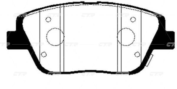 

Тормозные колодки Ctr передние Gk0552