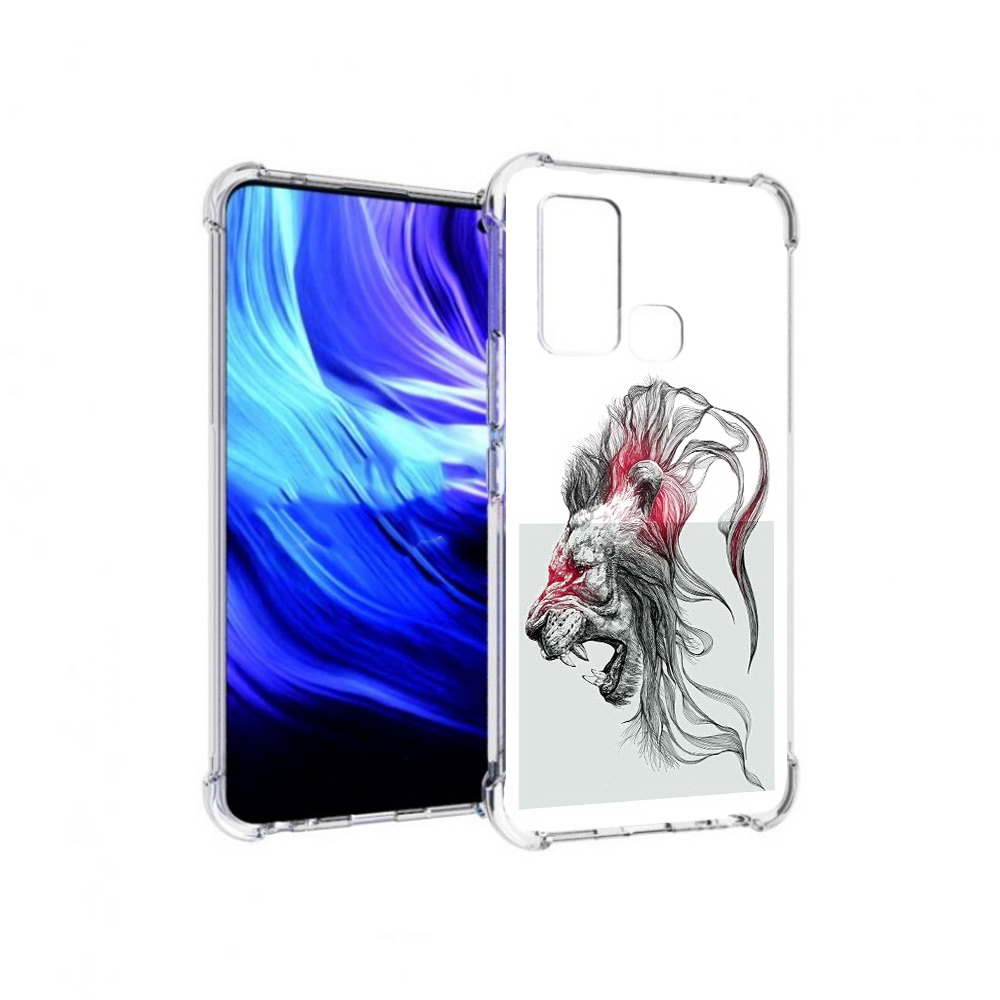 

Чехол MyPads Tocco для Vivo Z6 разъяренный лев (PT226976.399.576), Прозрачный, Tocco