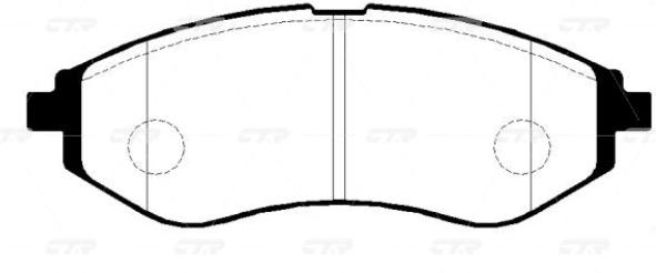 

Противоскрипные пластины Ctr передние для Daewoo Kalos 1.2i/1.4i 2002- GK0439