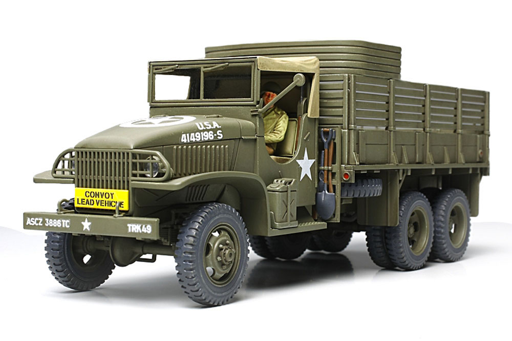 фото Сборная модель tamiya 1/48 американский 2.5-тонный грузовик 6х6 с фигурой водителя 32548