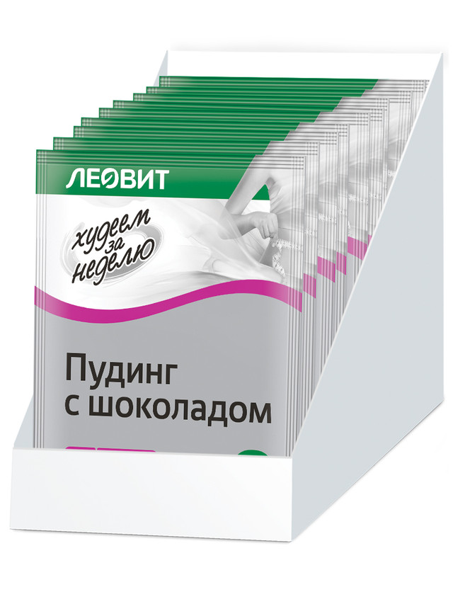 

Пудинг с шоколадом "Худеем за неделю" 5 пакетов по 50 г