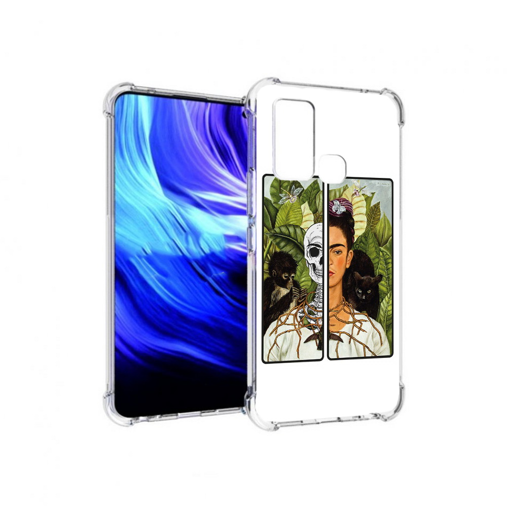

Чехол MyPads Tocco для Vivo Z6 сдвоенная картинка девушка скелет (PT226976.399.595), Прозрачный, Tocco
