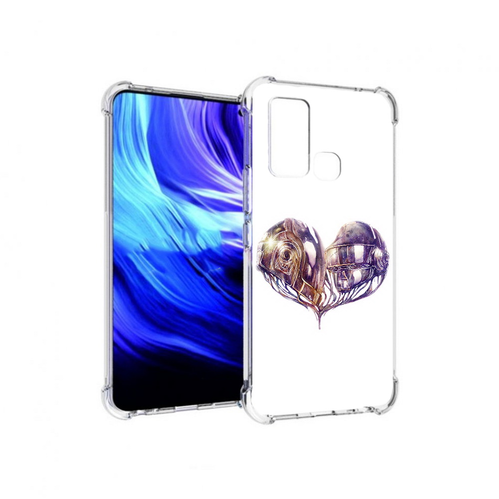 

Чехол MyPads Tocco для Vivo Z6 сердце абстракция (PT226976.399.596), Прозрачный, Tocco