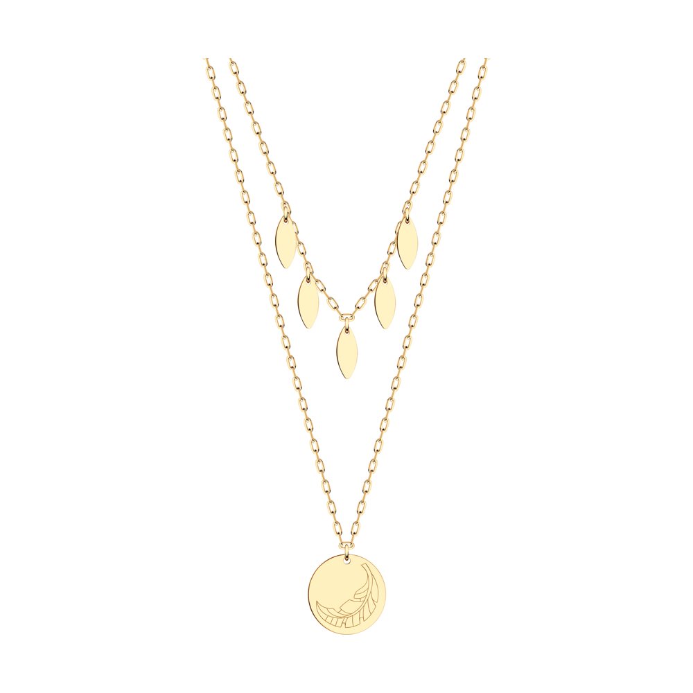 

Колье из золота 38 см Yahont 242038, 242038