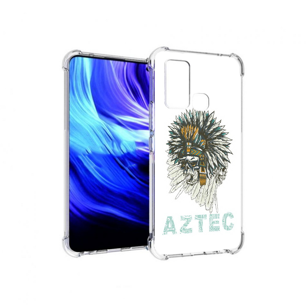 

Чехол MyPads Tocco для Vivo Z6 скелет индеец (PT226976.399.602), Прозрачный, Tocco