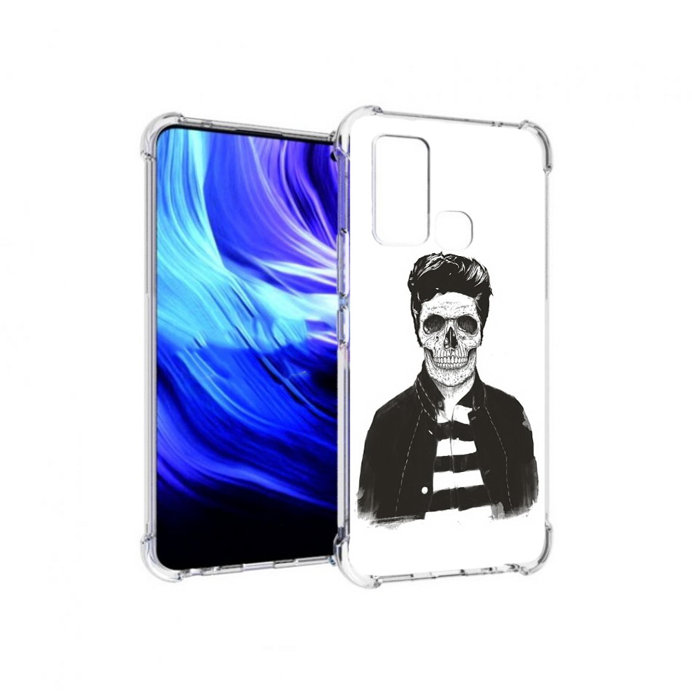 

Чехол MyPads Tocco для Vivo Z6 скелет (PT226976.399.604), Прозрачный, Tocco
