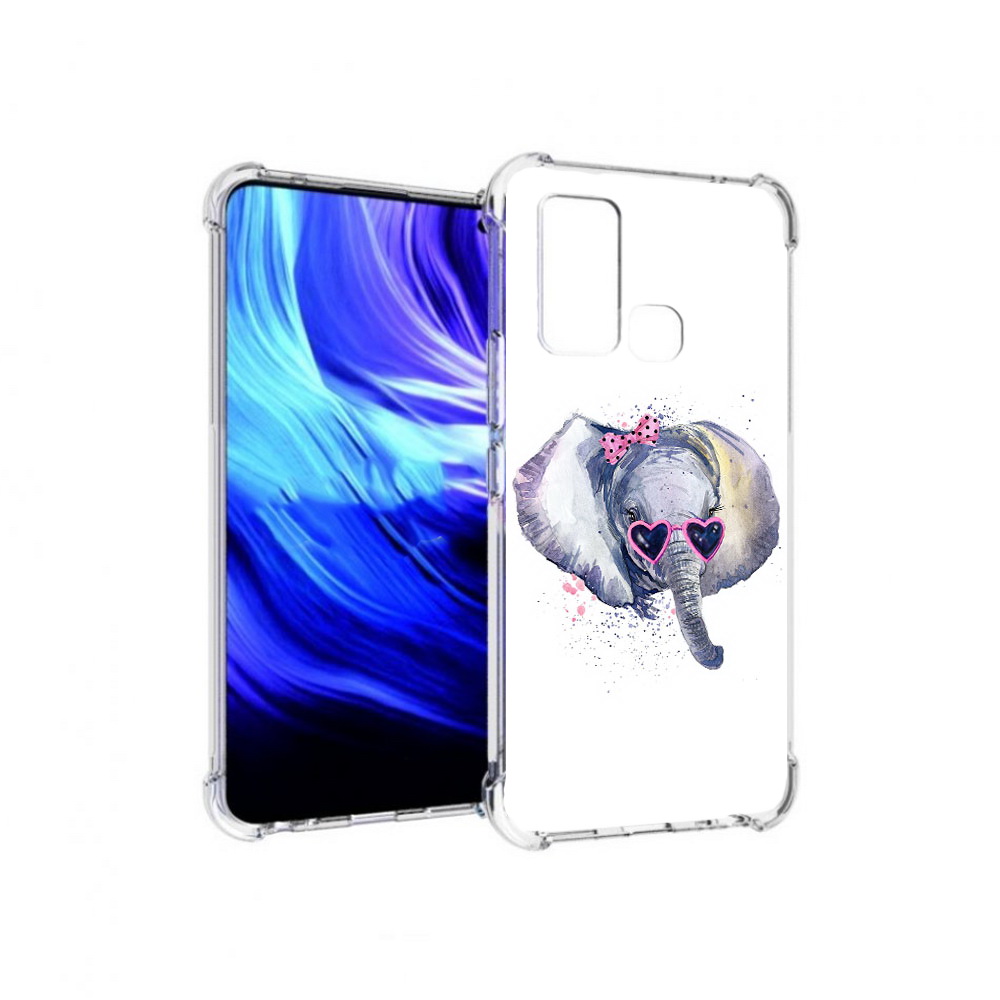 

Чехол MyPads Tocco для Vivo Z6 слоник в очках (PT226976.399.608), Прозрачный, Tocco