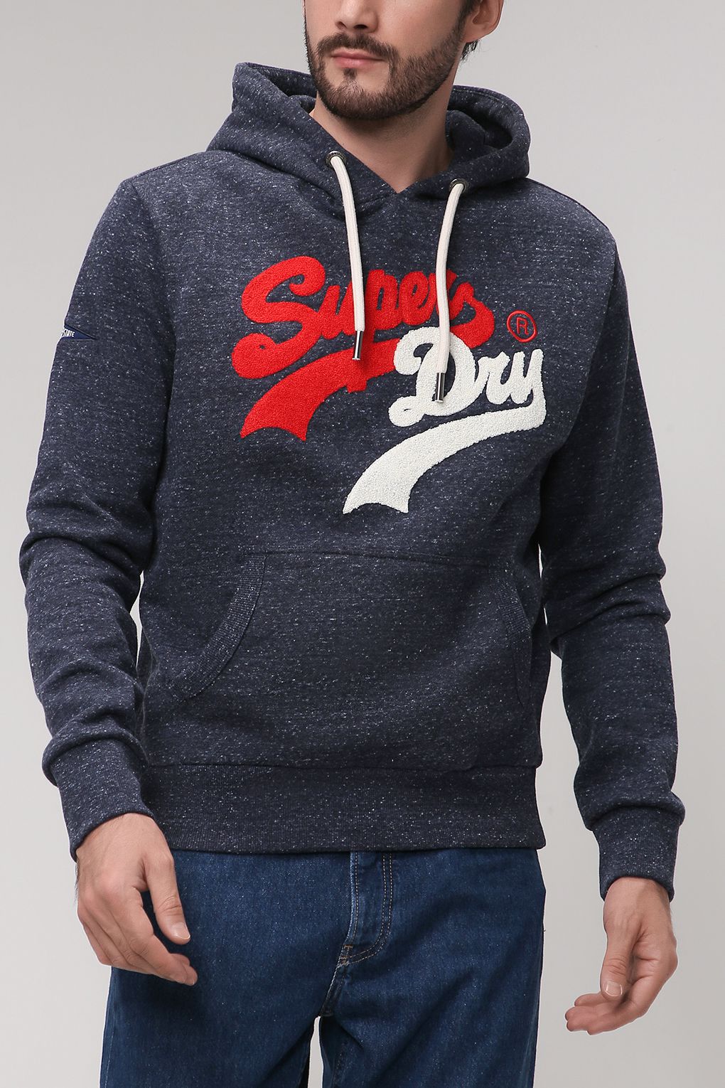 

Худи мужское Superdry M2011391A синее S, Синий, M2011391A