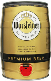 

Пиво Warsteiner Premium Verum бочка 4,8% 5 л, Светлое
