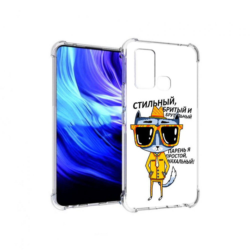 

Чехол MyPads Tocco для Vivo Z6 стильный кот (PT226976.399.625), Прозрачный, Tocco
