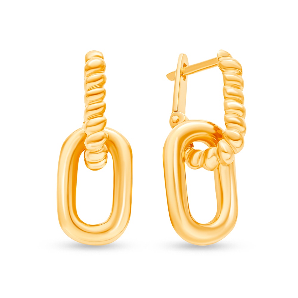 Серьги трансформеры из серебра 585Gold 702010447