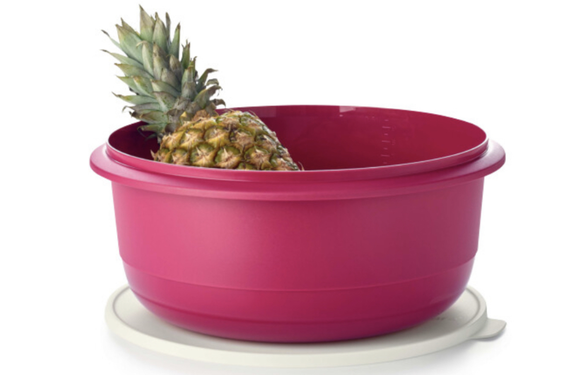 

Чаша “Профи” 9,5 л Tupperware для хранения и приготовления блюд, Красный, без модели