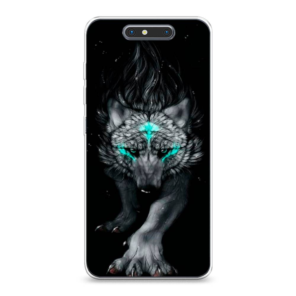 

Чехол Awog на ZTE Blade V8 / ЗТЕ Блэйд V8 "Волшебный волк", Разноцветный, 131250-2
