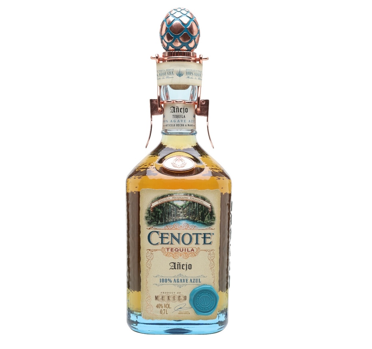 

Текила Cenote Anejo 0.7 л, Золотая, Текила