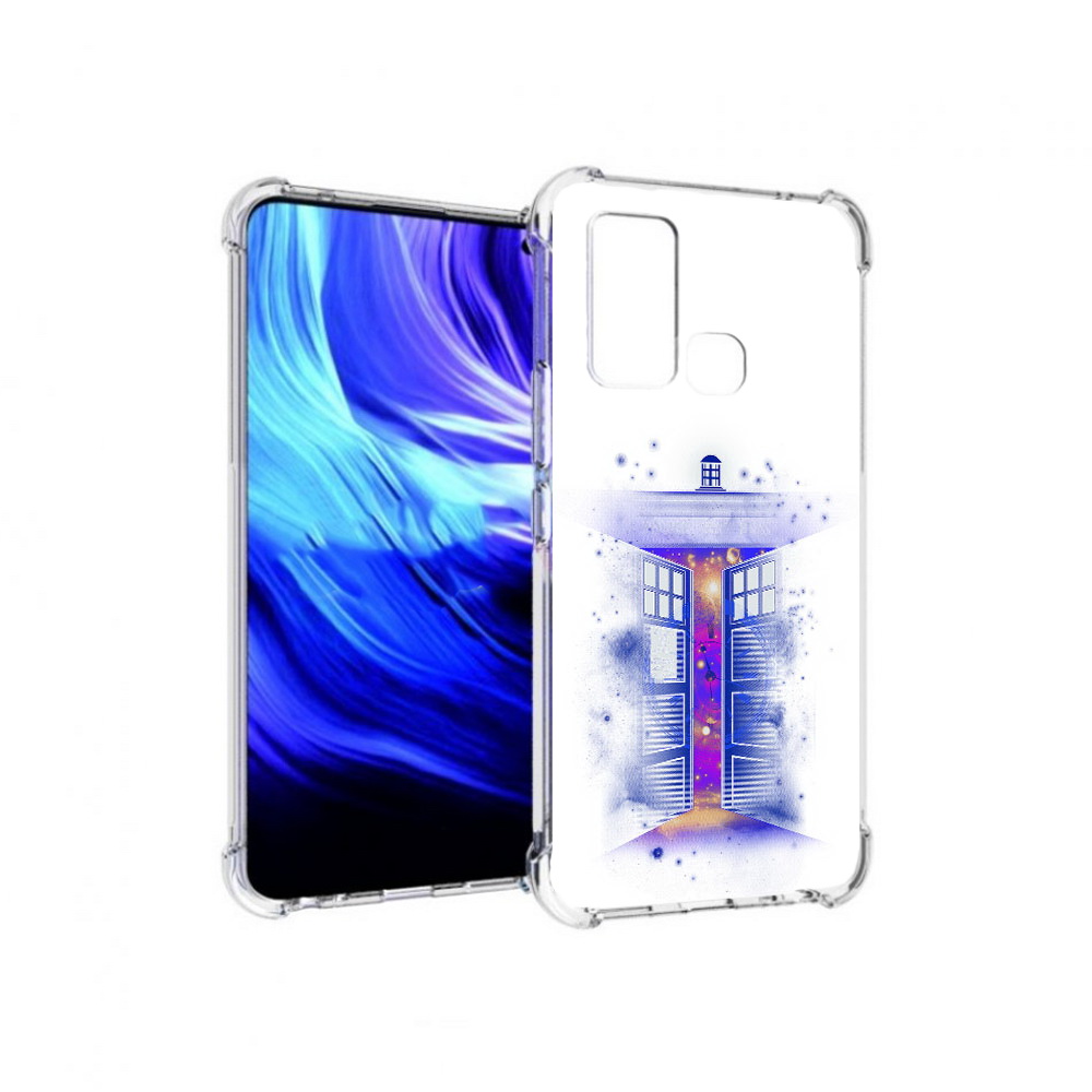 

Чехол MyPads Tocco для Vivo Z6 фиолетовый уголок абстракция (PT226976.399.659), Прозрачный, Tocco