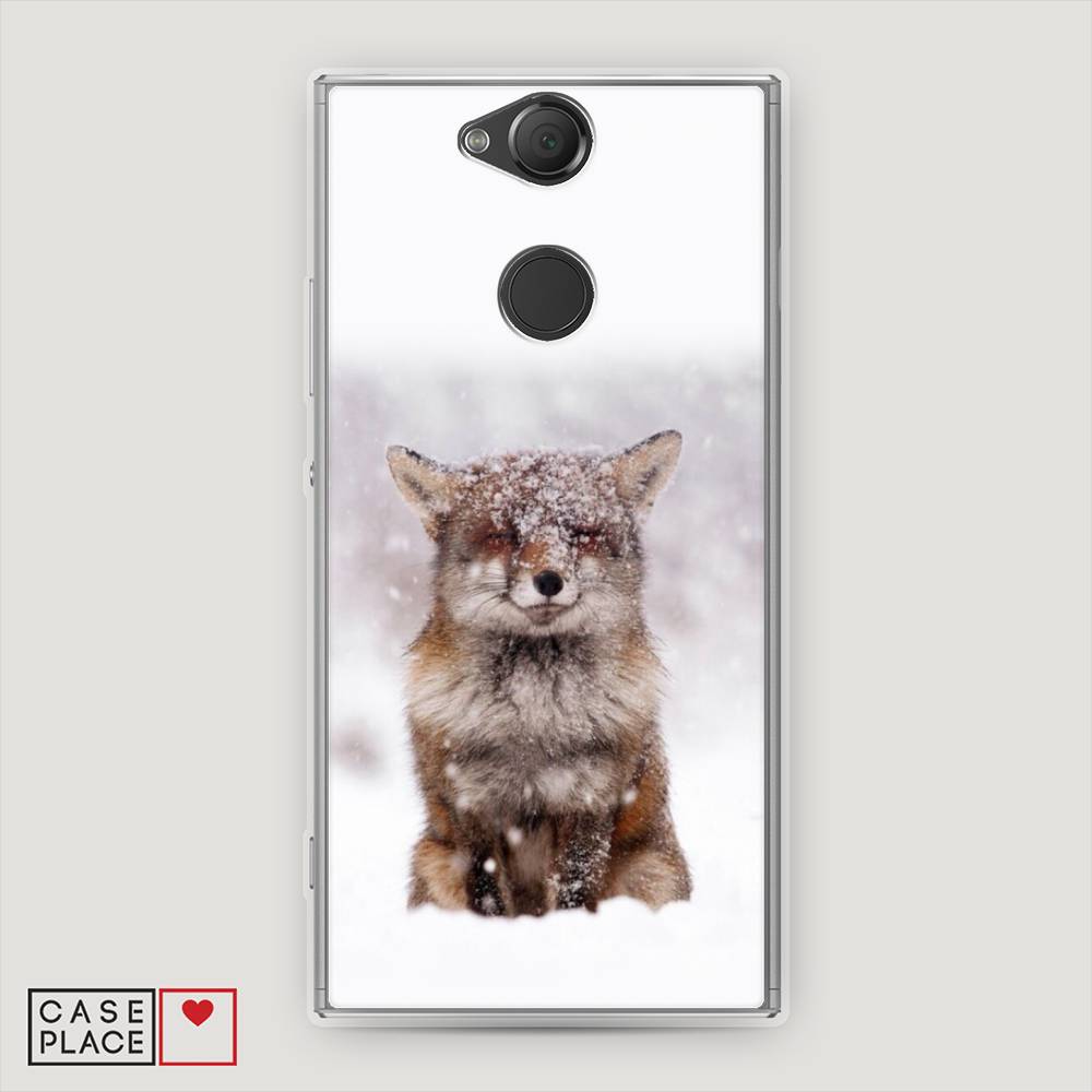 

Чехол на Sony Xperia XA2 "Зимняя лиса", Белый;серый;коричневый, 53150-1