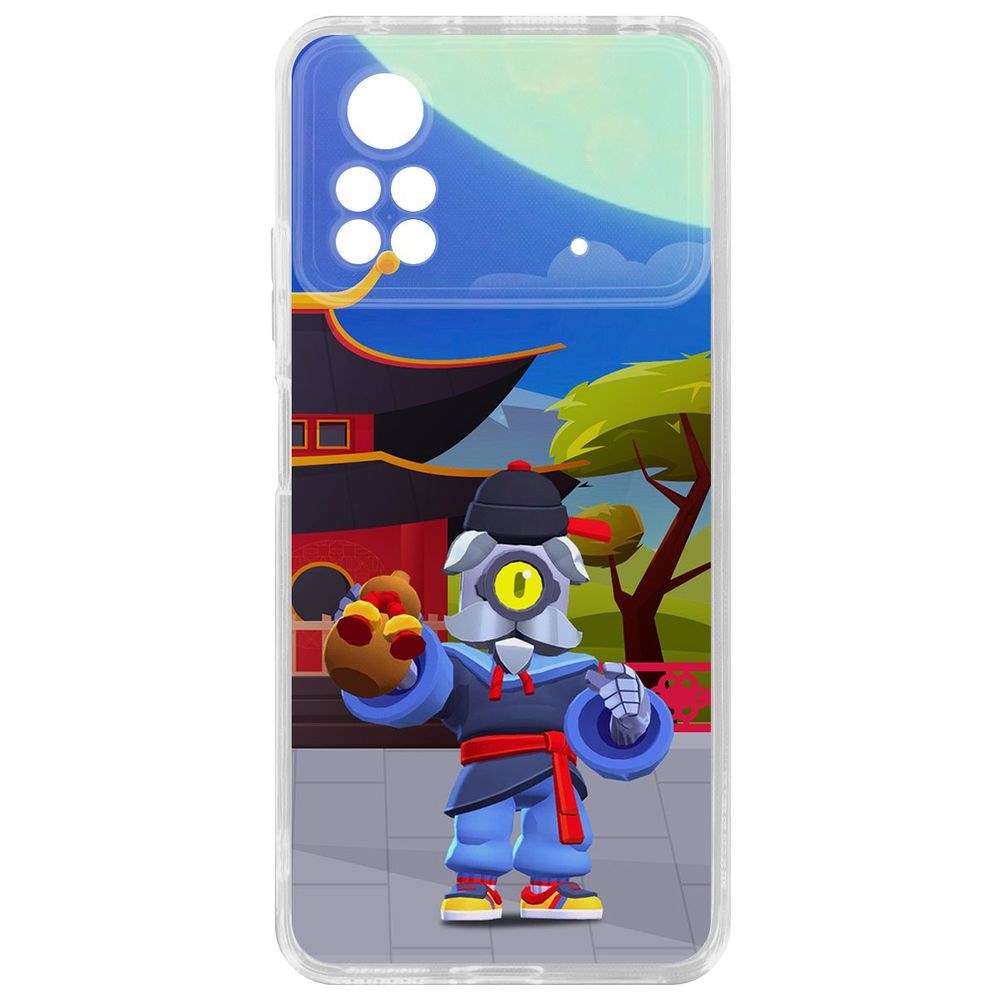 

Чехол-накладка Brawl Stars-Великий Мастер Барли для Poco X4 Pro 5G, Прозрачный