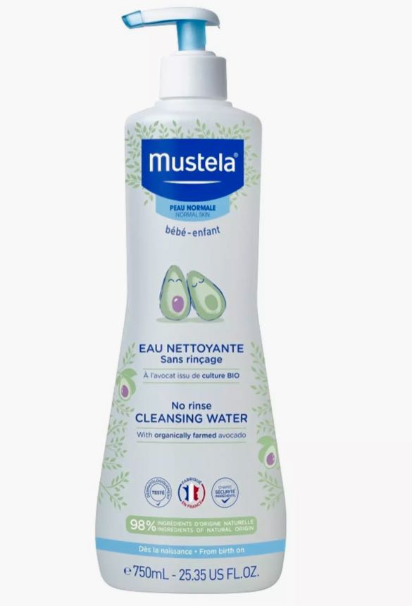 Очищающая вода без необходимости смывания Mustela Cleansing Water, 750 мл