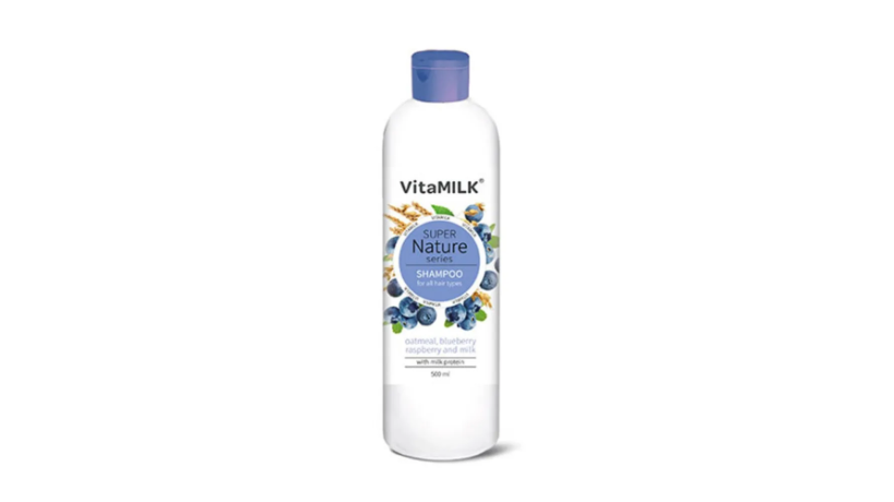 Шампунь для волос Vitamilk Super nature Малина, Черника и Молоко, 500 мл