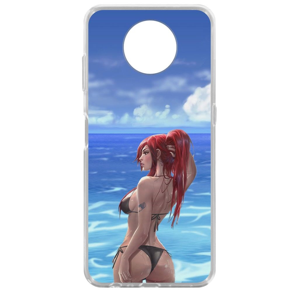 

Чехол-накладка Krutoff Clear Case Купальник женский для Nokia G10, Прозрачный