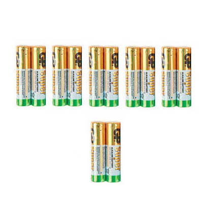 Батарейки GP Super Alkaline щелочные AAA (Мизинчиковые) (LR03) алкалиновые пуговичные батарейки gp