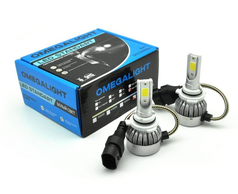 

Лампа светодиодная автомобильная Омегалайт LED Standart НВ4 6000K